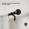 image:imageUmbra Bolas Curtain Rod for Windows Adjustable 36 to 72 NickelBlack