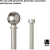 image:imageUmbra Bolas Curtain Rod for Windows Adjustable 36 to 72 NickelNickel
