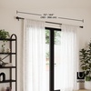 image:imageUmbra Bolas Curtain Rod for Windows Adjustable 72 to 144 Black  Durable metal construction sturdy support everyday curtain hanging