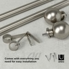 image:imageUmbra Bolas Curtain Rod for Windows Adjustable 72 to 144 Nickel  Durable metal construction sturdy support everyday curtain hanging