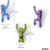 image:imageUmbra Buddy Wall Hooks DrillFree PinPoint Coat Hooks Gem Multi  Holds 5 lbs installs without damage versatile storage solution colorful accent piece recycled plastic set of 3