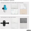 image:imageUmbra Cappa Adhesive Curtain Rod No Drill 24 to 48 Inches Black  Steel construction brackets included clean removal adjustable length fits windows or doors16 to 28