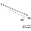 image:imageUmbra Cappa Adjustable Curtain Rods for Windows 72144 inches  Nickel