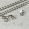 image:imageUmbra Cappa Curtain Rod Includes 2 Matching Finials Brackets amp Hardware 36 to 72Inches72 to 144inches