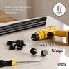 image:imageUmbra Cappa Curtain Rod for Windows Adjustable 66 to 120 Inches NickelBlack