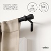 image:imageUmbra Cappa Curtain Rod for Windows Adjustable 66 to 120 Inches NickelBlack