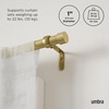 image:imageUmbra Cappa Curtain Rod for Windows Adjustable 66 to 120 Inches NickelGold