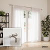 image:imageUmbra Cappa Curtain Rod for Windows Adjustable 66 to 120 Inches NickelNickel