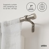 image:imageUmbra Cappa Curtain Rod for Windows Adjustable 66 to 120 Inches NickelNickel