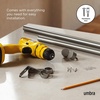 image:imageUmbra Cappa Curtain Rod for Windows Adjustable 66 to 120 Inches NickelNickel