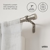 image:imageUmbra Cappa Curtain Rod for Windows Adjustable 66 to 120 Inches NickelNickel