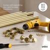 image:imageUmbra Cappa Double Curtain Rod Expandable 120 to 180 Inches Gold