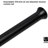image:imageUmbra Chroma Tension Rod for Window Adjustable 54 to 90 NickelBlack