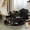 image:imageUmbra Cove Storage Box 3Tier Stackable Jewelry Organizer Natural  Engineered wood hidden compartments linen lining nonslip rubber feet surface protectionBlack