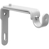image:imageUmbra Curtain Rod Bracket  Adjustable Wall Bracket for Drapery Rod Set of 2 BlackNickel