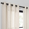 image:imageUmbra Dagen Slub Textured Sheer Grommet 95 in Long x 50 in Wide Window Curtain Panel WhiteLight Bronze