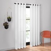 image:imageUmbra Dagen Slub Textured Sheer Grommet 95 in Long x 50 in Wide Window Curtain Panel WhiteWhite