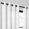 image:imageUmbra Dagen Slub Textured Sheer Grommet 95 in Long x 50 in Wide Window Curtain Panel WhiteWhite