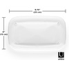 image:imageUmbra Droplet Tray Jewelry DisplayHolder Bathroom AccessoryAmenity Holder  Clear Acrylic Looks Like Glass98 x 59 x 08