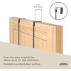 image:imageUmbra Estique Over the Door Organizer 5Hook Steel Small WhiteNatural  Holds coats bags and hats no tools needed slim profile entryway or closet useBlackWalnut