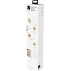 image:imageUmbra Estique Over the Door Organizer 5Hook Steel Small WhiteNatural  Holds coats bags and hats no tools needed slim profile entryway or closet useWhiteNatural