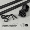 image:imageUmbra Finn Curtain Rod for Window Adjustable 42 to 120 Black