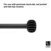 image:imageUmbra Finn Curtain Rod for Window Adjustable 42 to 120 Black