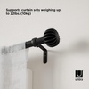 image:imageUmbra Finn Curtain Rod for Window Adjustable 42 to 120 Black