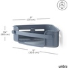 image:imageUmbra Flex Adhesive Shower Corner Shelf for Bathroom Slate Blue