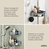 image:imageUmbra Flex Adhesive Shower Corner Shelf for Bathroom Slate Blue