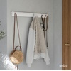 image:imageUmbra Flip Coat Rack Wall Mounted 5Hook Space Saving White  Real wood and steel build retractable hooks fold flat holds coats bags and scarves easy installWhiteWhite