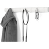 image:imageUmbra Flip Coat Rack Wall Mounted 5Hook Space Saving White  Real wood and steel build retractable hooks fold flat holds coats bags and scarves easy installWhiteWhite