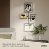 image:imageUmbra Flute Wall Gallery Frame Holds Two 8x10 and Two 5x7 Pictures Black