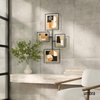 image:imageUmbra Flute Wall Gallery Frame Holds Two 8x10 and Two 5x7 Pictures Black