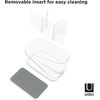image:imageUmbra Glam Organizer Countertop Makeup and Cosmetic MultiFunction Storage for Hair Tools with Dividers ClearDark GrayClear