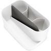 image:imageUmbra Glam Organizer Countertop Makeup and Cosmetic MultiFunction Storage for Hair Tools with Dividers ClearDark GrayWhite