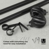 image:imageUmbra Helix Curtain Rod 42120 Inch Black