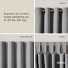 image:imageUmbra Loop Curtain Rod for Window Adjustable 42 to 120 Black  Steel construction holds 22 lbs complete hardware included easy installation layering curtains for light controlNickel