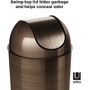image:imageUmbra Mezzo SwingTop Waste Can 25Gallon 10 L BronzeBronze