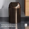 image:imageUmbra Mezzo SwingTop Waste Can 25Gallon 10 L BronzeBronze