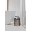 image:imageUmbra Mezzo SwingTop Waste Can 25Gallon 10 L BronzeBrushed Silver
