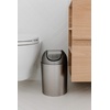 image:imageUmbra Mezzo SwingTop Waste Can 25Gallon 10 L BronzeBrushed Silver