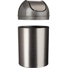 image:imageUmbra Mezzo SwingTop Waste Can 25Gallon 10 L BronzeBrushed Silver