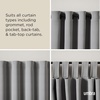 image:imageUmbra Midnight Double Curtain Rod Blackout 42 to 120 Inches Black  Stainless steel supports up to 22 lbs easy nobracket setup room darkeningBlack