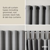 image:imageUmbra Midnight Double Curtain Rod Blackout 42 to 120 Inches Black  Stainless steel supports up to 22 lbs easy nobracket setup room darkeningNickel
