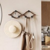 image:imageUmbra Montage Coat Rack Wall Mounted 6 Hooks WhiteNatural  Birch wood construction 30 lb total capacity 5 lb each renewable sourcesBlackWalnut