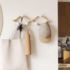 image:imageUmbra Montage Coat Rack Wall Mounted 6 Hooks WhiteNatural  Birch wood construction 30 lb total capacity 5 lb each renewable sourcesWhiteNatural