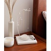 image:imageUmbra Orchid Jewelry Hanging Tree Stand  MultiFunctional Necklace Metal Holder Display Organizer Rack With a Ring Dish Tray  Great For Organization  Can Be Used As Decor Dining Room CenterpieceWhite