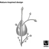 image:imageUmbra Orchid Jewelry Hanging Tree Stand  MultiFunctional Necklace Metal Holder Display Organizer Rack With a Ring Dish Tray  Great For Organization  Can Be Used As Decor Dining Room CenterpieceGun Metal