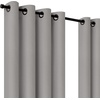 image:imageUmbra Ottoman Textured Solid 100 Blackout Grommet 95 in Long x 50 in Wide Window Curtain Panel LinenCement
